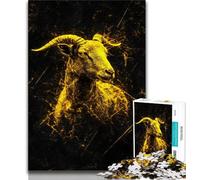 1000 Pieces Jigsaw Puzzle For Adults Teens Golden Sheep,Family Entertainment Toys Is Ideal As A Gift for The Whole Family 38x26cm