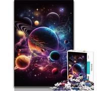 1000 Pieces Jigsaw Puzzle for Adults& Teens Gorgeous Outer Space Teenager Puzzles,Family Entertainment Toys with Matching Poster And Trivia Sheet (size 38x26cm)