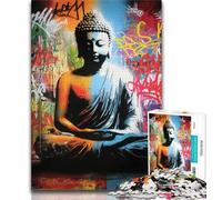 1000 Pieces Jigsaw Puzzle For Adults Teens Graffiti Buddha,Family Entertainment Toys Is Ideal As A Gift for The Whole Family 38x52cm