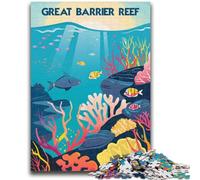 1000 Pieces Jigsaw Puzzle for Adults& Teens Great Barrier Beauty 1000 Pieces for Adults,Fun Activity for Home, Rainy Days Toys, Birthday Gifts (50x75cm)