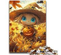 1000 Pieces Jigsaw Puzzle For Adults Teens Halloween Scarecrow Teenager Puzzles,Educational Toy Funny Family Games Unique Home Decor (50x75cm)