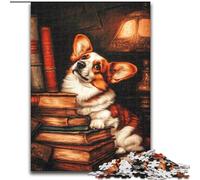1000 Pieces Jigsaw Puzzle For Adults Teens Happy Corgi, Fun Activity for Home, Rainy Days Toys, Birthday Gifts (Size 50x75cm)