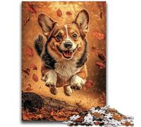 1000 Pieces Jigsaw Puzzle For Adults Teens Happy Corgi Stress Reliever Difficult Challenge Deal As Gifts for The Whole Family 26x38cm
