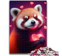 1000 Pieces Jigsaw Puzzle For Adults Teens Happy Red Panda Adult Jigsaw,Challenging Game Toys Wall Decoration Unique Birthday And Xmas Gifts (26x38cm)