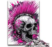 1000 Pieces Jigsaw Puzzle For Adults Teens Heavy Metal Skull Decompressing Intellectual Educational Toy Great Gifts And Toys 50x75cm