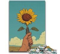 1000 Pieces Jigsaw Puzzle for Adults& Teens Holding A Rose for Educational Game Challenge Toy Unique Home Decor And Gifts 50x75cm