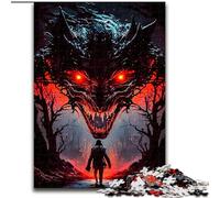 1000 Pieces Jigsaw Puzzle For Adults Teens Human And Monster, Learning Educational for Is Ideal As A Gift for The Whole Family (Size 26x38cm)