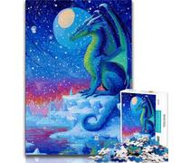 1000 Pieces Jigsaw Puzzle for Adults& Teens Ice Dragon,Learning Educational Toys Family Games Suitable for Desktop Decoration (75x50cm)