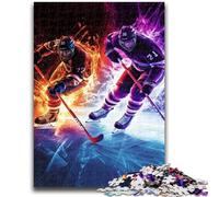 1000 Pieces Jigsaw Puzzle for Adults& Teens Ice Hockey Adult Jigsaw,Educational Toys & Games for Adults And Teenagers (50x75cm)