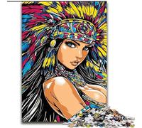 1000 Pieces Jigsaw Puzzle for Adults& Teens Indian Princess, for Age 14 Years And over Home Decor As A Gift for The Whole Family And Friends (Size 26x38cm)