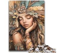 1000 Pieces Jigsaw Puzzle For Adults Teens Indian Princess Puzzles for Adults,Relax Games Is Ideal As A Gift for The Whole Family (38x26cm)