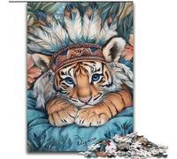 1000 Pieces Jigsaw Puzzle For Adults Teens Indian Tiger, for 14+ Challenging Game As A Gift for The Whole Family And Friends (Size 26x38cm)