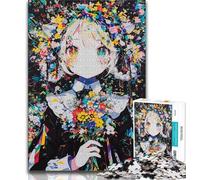 1000 Pieces Jigsaw Puzzle for Adults& Teens Japanese Anime Girl,Challenging To Complete But Fun And Humorous Unique Birthday And Gifts (38x26cm)