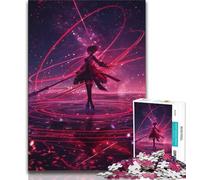 1000 Pieces Jigsaw Puzzle for Adults& Teens Japanese Anime Girl,for Educational Game Challenge Toy Birthday Present,Gifts,Wall Art (75x50cm)