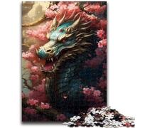 1000 Pieces Jigsaw Puzzle for Adults& Teens Japanese Dragon Cherry for Educational Game Challenge Toy Unique Home Decor And Gifts 26x38cm