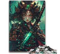 1000 Pieces Jigsaw Puzzle for Adults& Teens Japanese Female Ninja Warrior Jigsaw,Educational Games Home Decoration Suitable for Desktop Decoration (38x26cm)