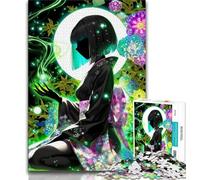 1000 Pieces Jigsaw Puzzle for Adults& Teens Japanese Geisha Adult Jigsaw,Stress Reliever Difficult Challenge Secret Santa Gifts 75x50cm