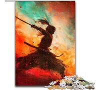 1000 Pieces Jigsaw Puzzle For Adults Teens Japanese Neon Ninja, Learning Educational for Is Ideal As A Gift for The Whole Family (Size 26x38cm)