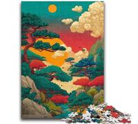 1000 Pieces Jigsaw Puzzle for Adults& Teens Japanese Style Landscape for Educational Game Challenge Toy Deal As Gifts for The Whole Family 50x75cm