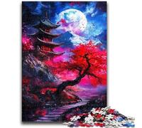 1000 Pieces Jigsaw Puzzle for Adults& Teens Japanese Temples 1000 Pieces for Teenagers,Brain Teaser - Birthday Gift for Men (75x50cm)