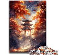 1000 Pieces Jigsaw Puzzle for Adults& Teens Japanese Temples Family Fun Games Gifts for Friends And Family for Age 14+ 50x75cm