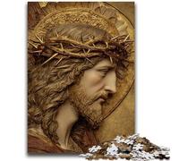 1000 Pieces Jigsaw Puzzle For Adults Teens Jesus Art for And from 14 Years And over Hands-on Game Christmas Game Gifts 50x75cm