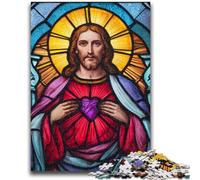 1000 Pieces Jigsaw Puzzle for Adults& Teens Jesus Art Game Toys Every Piece Is Unique - Challenging Family Fun Game 26x38cm