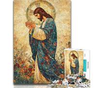 1000 Pieces Jigsaw Puzzle for Adults& Teens Jesus,Learning Educational Toys Family Games Suitable for Desktop Decoration (38x26cm)