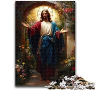 1000 Pieces Jigsaw Puzzle for Adults& Teens Jesus Teenager Puzzles,Learning Educational Toys Family Games Unique Birthday And Gifts (38x26cm)