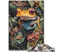 1000 Pieces Jigsaw Puzzle For Adults Teens Jungle Frog Challenging Game Toys for Is Ideal As A Gift for The Whole Family 26x38cm