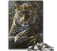 1000 Pieces Jigsaw Puzzle for Adults& Teens Jungle Leopard Adult Jigsaw,Birthday Present, Gifts, Wall Art for Age 14 Years Up (38x26cm)