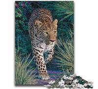 1000 Pieces Jigsaw Puzzle For Adults Teens Jungle Leopard Challenging To Complete But Fun And Humorous Unique Home Decor And Gifts 26x38cm