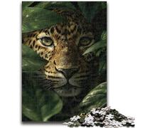 1000 Pieces Jigsaw Puzzle For Adults Teens Jungle Leopard Help The Brain Exercise Addictive Toys to Cultivate Patience Artists Collection, Fine Art 26x38cm