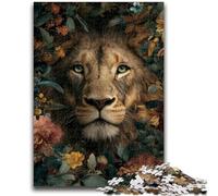 1000 Pieces Jigsaw Puzzle For Adults Teens Jungle Lion for Age 14+ Intellectual Game Christmas Birthday Gifts 50x75cm