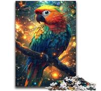 1000 Pieces Jigsaw Puzzle for Adults& Teens Jungle Parrot Stress Reliever Difficult Challenge Enhance Love between Couples 38x26cm