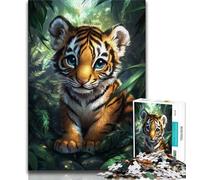 1000 Pieces Jigsaw Puzzle For Adults Teens Jungle Tiger 1000 Piece Jigsaw,Birthday Present, Gifts, Wall Art for Ages 14+ (size 38x26cm)