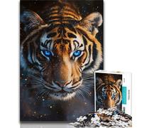 1000 Pieces Jigsaw Puzzle For Adults Teens Jungle Tiger Puzzles for Adults,Stress Reliever Staycation Kill Time Home Decoration Toys (size 75x50cm)