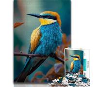 1000 Pieces Jigsaw Puzzle for Adults& Teens Kingfisher Teenager Puzzles,Family Entertainment Toys with Matching Poster And Trivia Sheet (size 38x26cm)