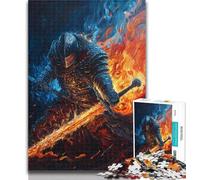 1000 Pieces Jigsaw Puzzle For Adults Teens Knight Puzzles for Adults,Relax Games Is Ideal As A Gift for The Whole Family 26x38cm