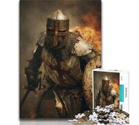 1000 Pieces Jigsaw Puzzle For Adults Teens Knight Templar,Decompressing Intellectual Educational Toy Is Ideal As Gifts for The Whole Family (38x26cm)