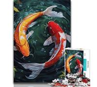 1000 Pieces Jigsaw Puzzle For Adults Teens Koi,Decompressing Intellectual Educational Toy Is Ideal As Gifts for The Whole Family (75x50cm)
