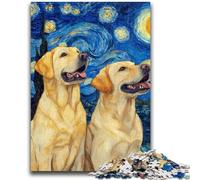 1000 Pieces Jigsaw Puzzle For Adults Teens Labrador Under The Stars 1000 Piece Puzzle,Learning Educational Toys Family Games Gifts for Friends And Family (26x38cm)