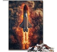 1000 Pieces Jigsaw Puzzle for Adults& Teens Launching A Rocket,for Educational Game Challenge Toy Birthday Present,Gifts,Wall Art 38x26cm
