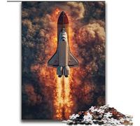1000 Pieces Jigsaw Puzzle For Adults Teens Launching A Rocket,Help The Brain Exercise Addictive Toys to Cultivate Patience Wall Decoration 38x52cm