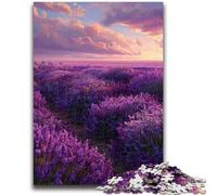 1000 Pieces Jigsaw Puzzle For Adults Teens Lavender Garden Help The Brain Exercise Addictive Toys to Cultivate Patience Artists Collection, Fine Art 50x75cm