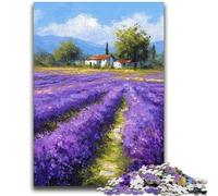 1000 Pieces Jigsaw Puzzle For Adults Teens Lavender Garden Stress Reliever Difficult Challenge Is Ideal As Gifts for The Whole Family 50x75cm