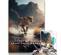 1000 Pieces Jigsaw Puzzle For Adults Teens Life Has No Rewind Jigsaw,is Ideal As Gifts for The Whole Family Suitable for And 14 (size 38x26cm)