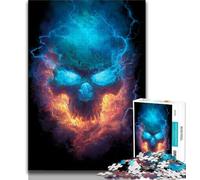 1000 Pieces Jigsaw Puzzle For Adults Teens Lightning Skeleton,Learning Educational Toys Family Games Unique Birthday And Gifts (75x50cm)