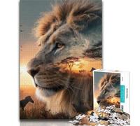 1000 Pieces Jigsaw Puzzle for Adults& Teens Lion Mountain Range,Learning Educational Toys Family Games Educational Game for Birthday,Chrismas (75x50cm)
