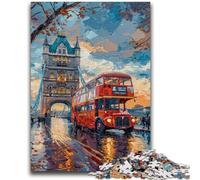 1000 Pieces Jigsaw Puzzle For Adults Teens London Cityscape Stress Reliever Difficult Challenge Is Ideal As Gifts for The Whole Family 50x75cm